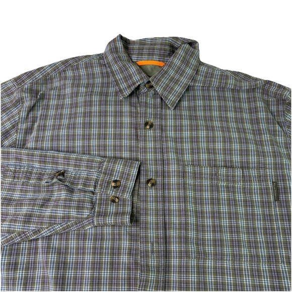 Royal Robbins Other - Royal Robbins Shirt Mens Large Green Long Sleeve Button Up Check Plaid Outdoors
